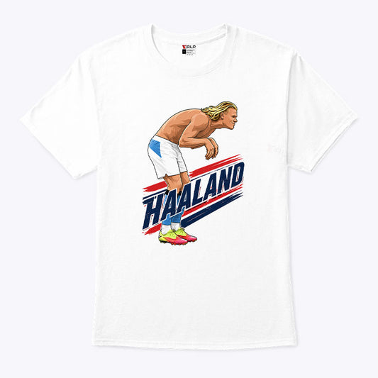 Haaland Cartoon Soccer T Shirt