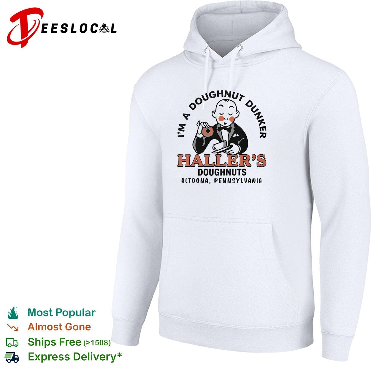 Haller’s doughnuts I’m a doughnut dunker Altoona Pennsylvania vintage shirt
