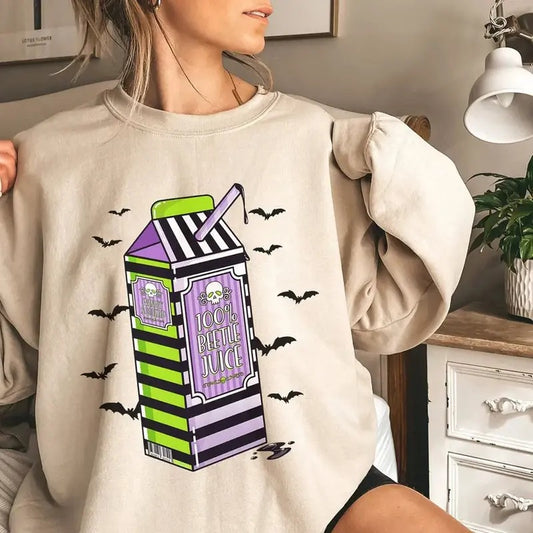 Halloween Beetlejuice Sweatshirt | Halloween Boo Bash Sweatshirt | Horro Halloween Sweatshirt, Full Color, For Men, For Women, Classic Fashion, Full Sizes, Tee Print