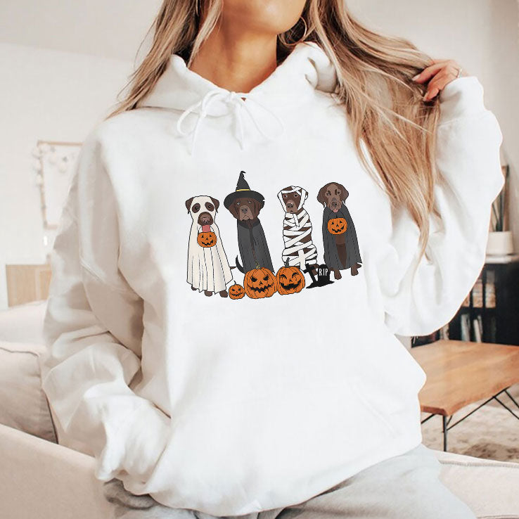 Halloween Brown Labrador T Shirt