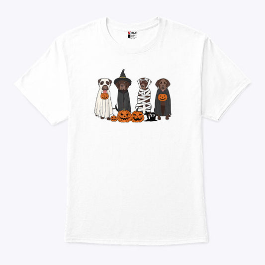 Halloween Brown Labrador T Shirt