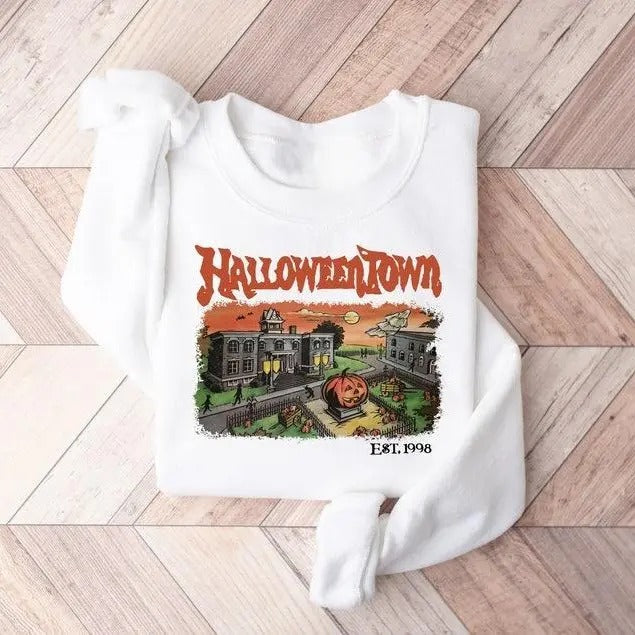 Halloweentown Est 1998 Sweatshirt, Halloweentown University, Retro Halloween Sweatshirt, Fall Sweatshirts, Halloween Sweater