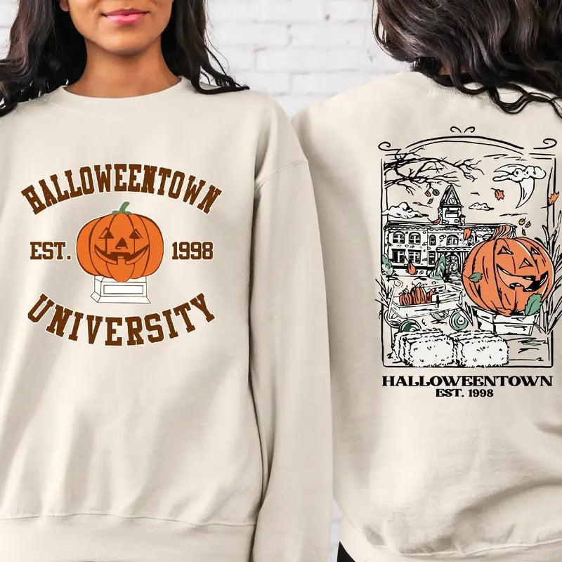 Halloweentown Est 1998 Sweatshirt, Halloweentown University, Retro Halloweentown Sweatshirt, Vintage Halloween Sweatshirt