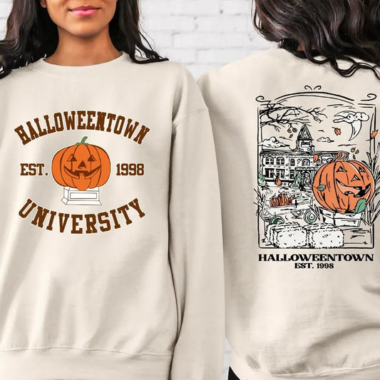 Halloweentown Est 1998 Sweatshirt, Halloweentown University, Retro Halloweentown Sweatshirt, Vintage Halloween Sweatshirt
