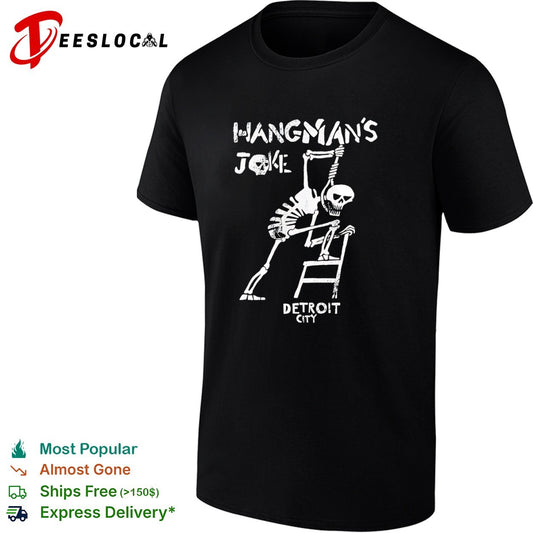 Hangmans Joke Detroit City hanging skeleton shirt