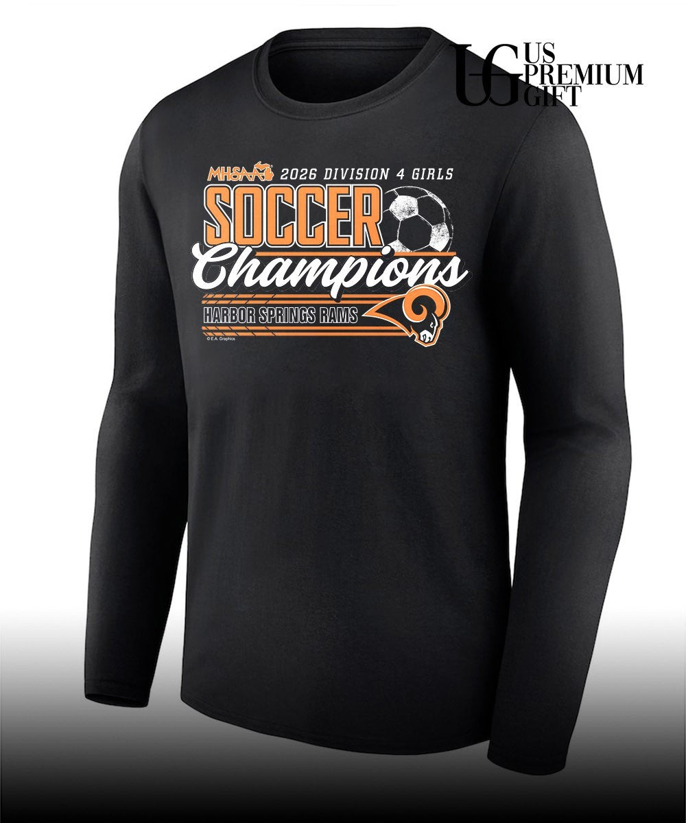 Harbor Springs Rams MHSAA Girls Soccer D4 Champions 2026 shirt