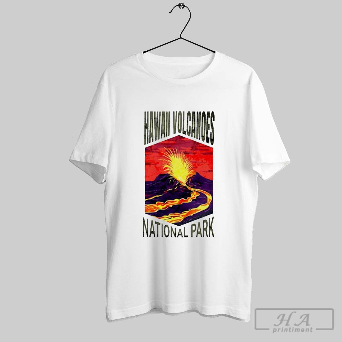 Hawaii Volcanoes National Park Retro - clothing by TeeHivey.com