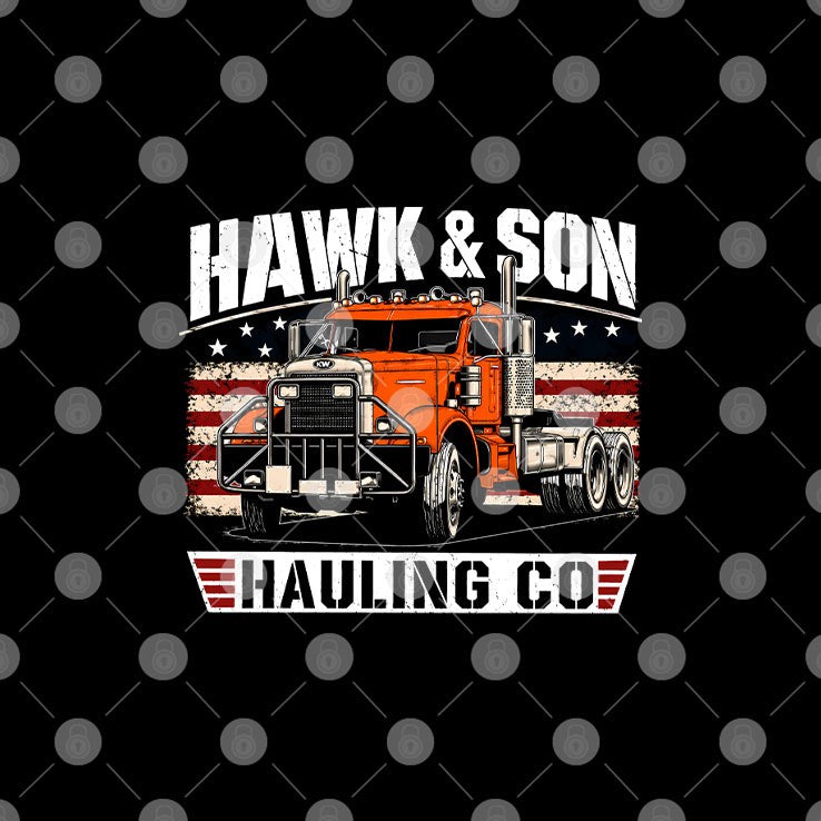 Hawk And Son Hauling Co Out Dedication Is Over The Top Shirt