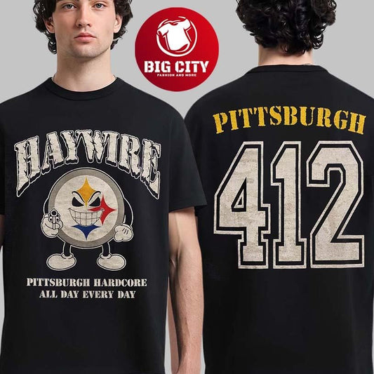 Haywire Pittsburgh 2026 At Stage AE On February 12 2026 Pittsburgh Hardcore All Day Everyday Two Sided Shirt