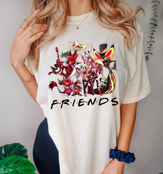 Hazbin Hotel Friends Husk Hazbin Hotel Characters Shirt Style - clothing by TeeHivey.com