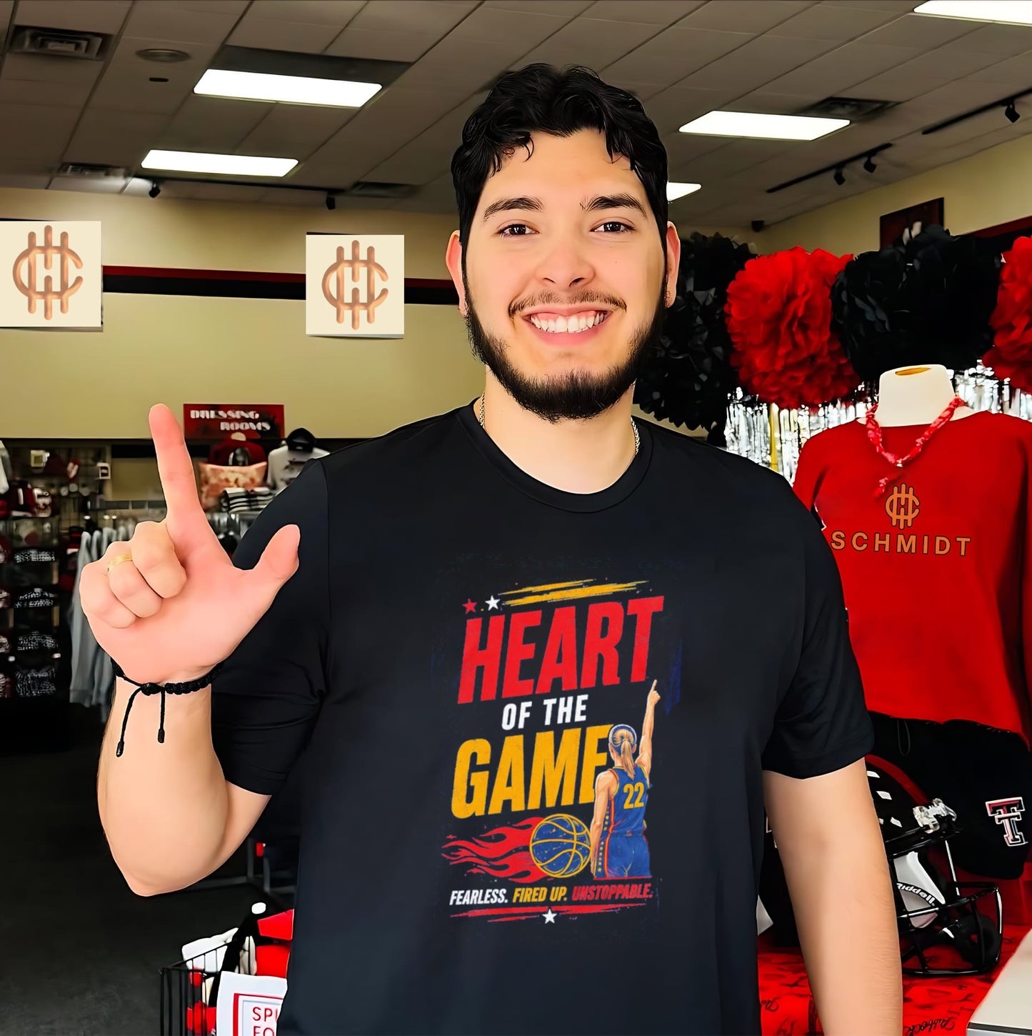 Heart of the Game Fearless Fired Up Unstoppable Basketball Player shirt