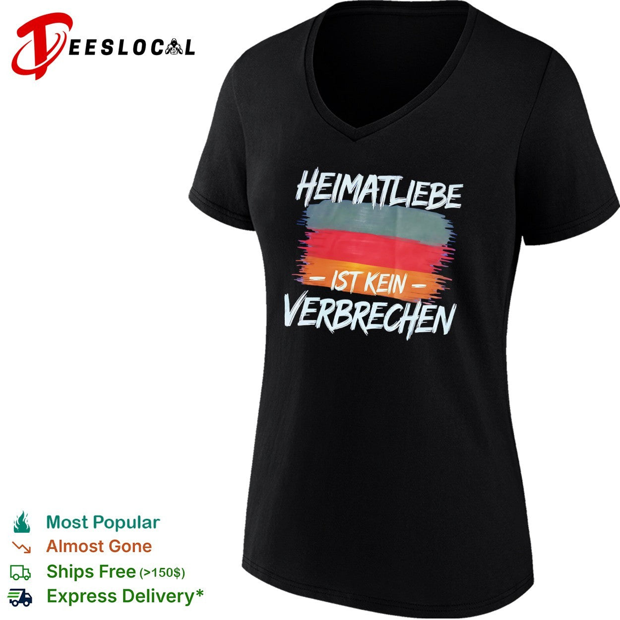 Heimatliebe ist kein verbrechen German flag shirt