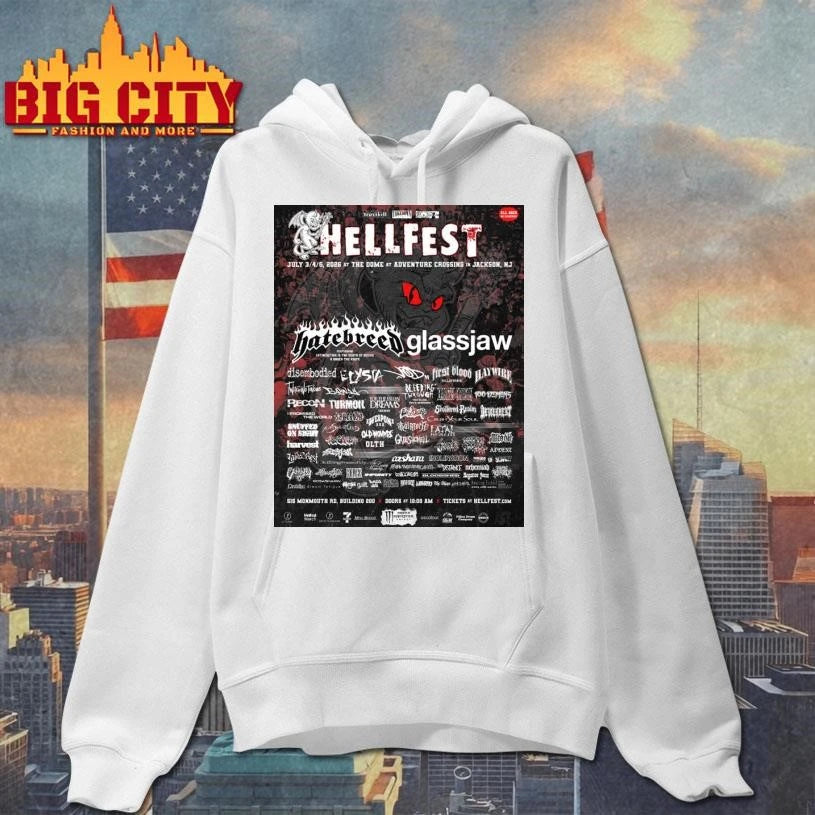 Hellfest Hardcore Festival 2026 Line Up Poster Shirt