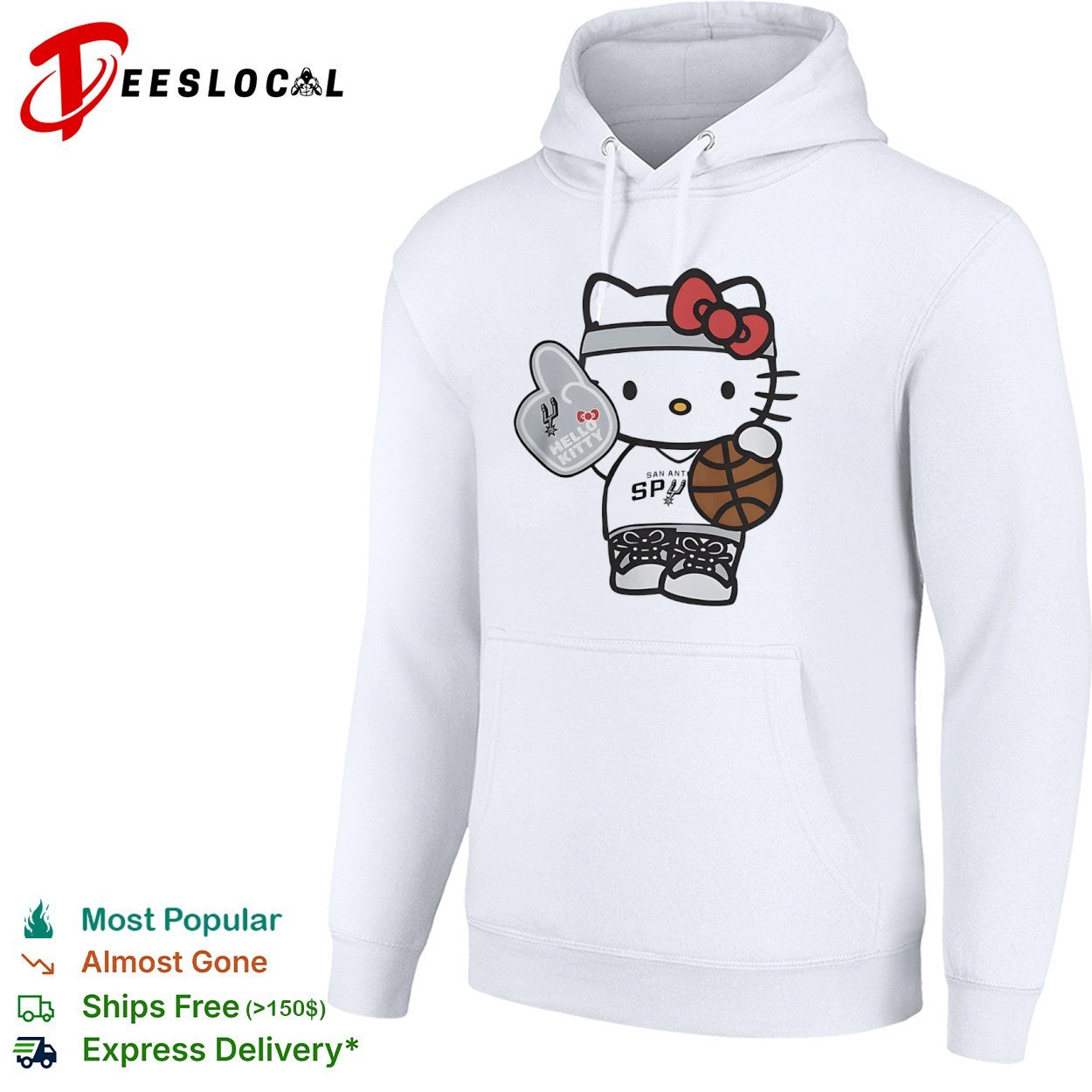 Hello Kitty San Antonio Spurs NBA Basketball Team shirt