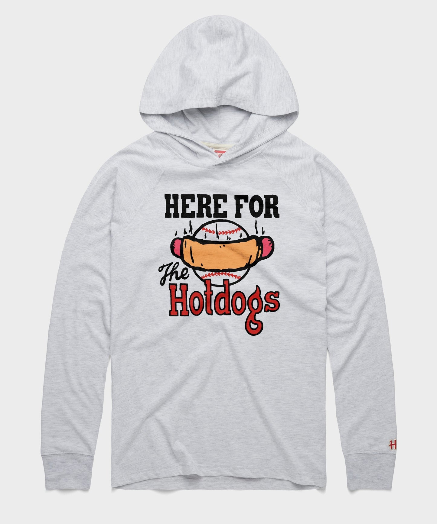Here For The Hotdogs Lightweight Hoodie