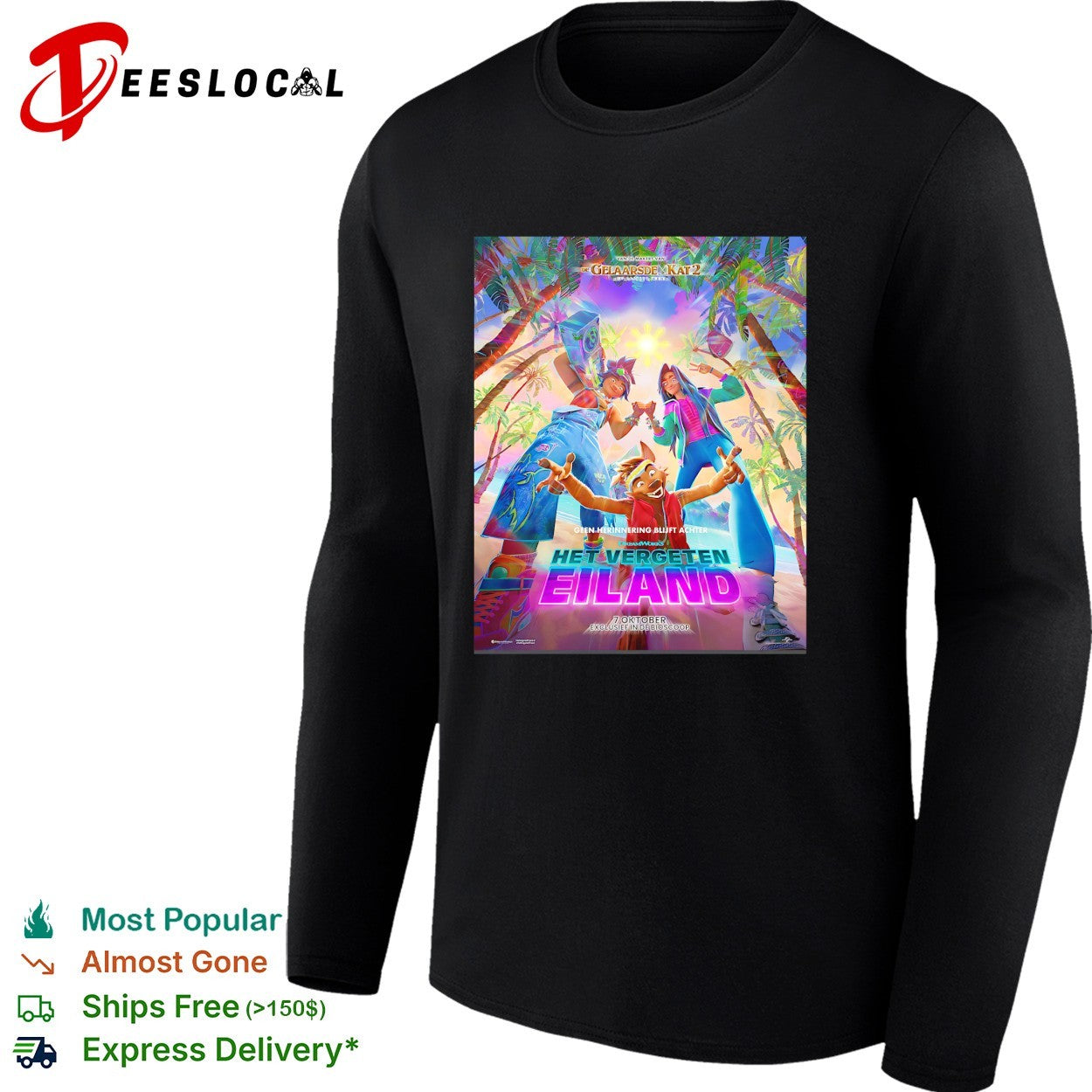 Het Vergeten Eiland movie poster shirt
