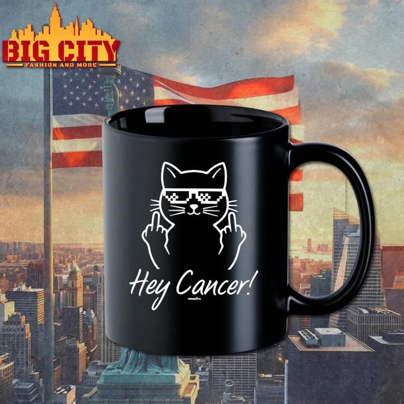 Hey Cancer Funny Cat Shirt