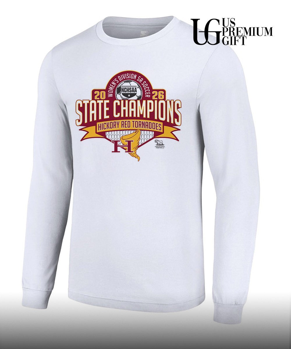Hickory Red Tornadoes NCHSAA Women’s 5A Soccer State Champions 2026 shirt