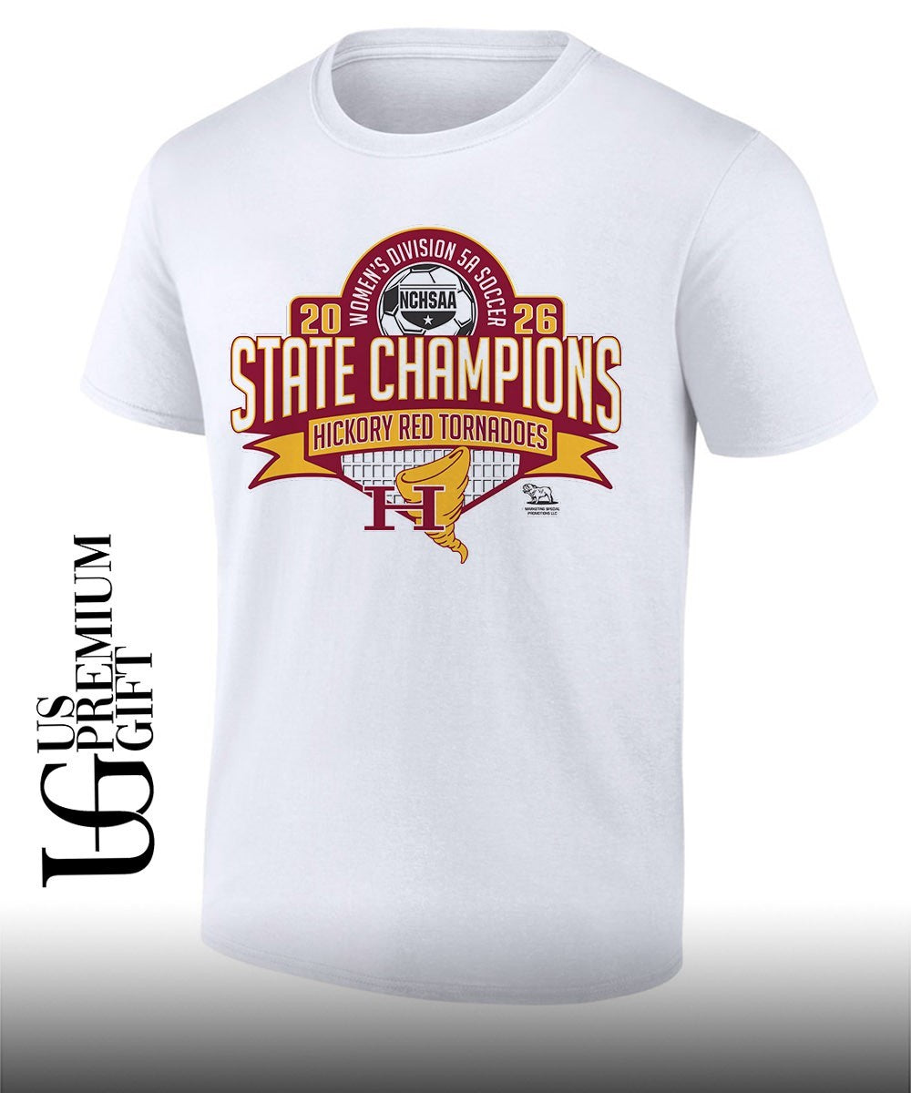 Hickory Red Tornadoes NCHSAA Women’s 5A Soccer State Champions 2026 shirt