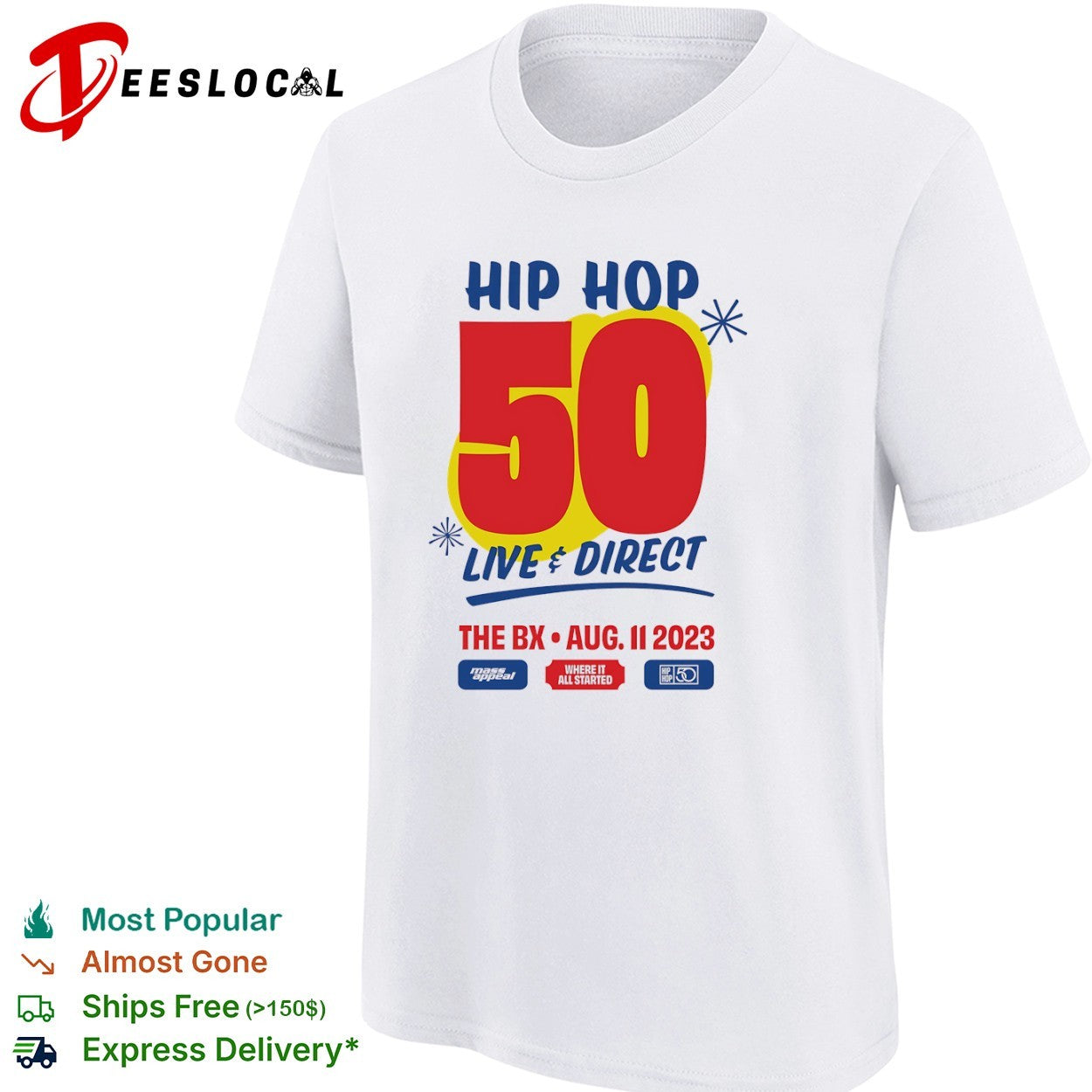 Hip Hop 50 Live and Direct The BX August 11 2023 Where it All Started Mass shirt