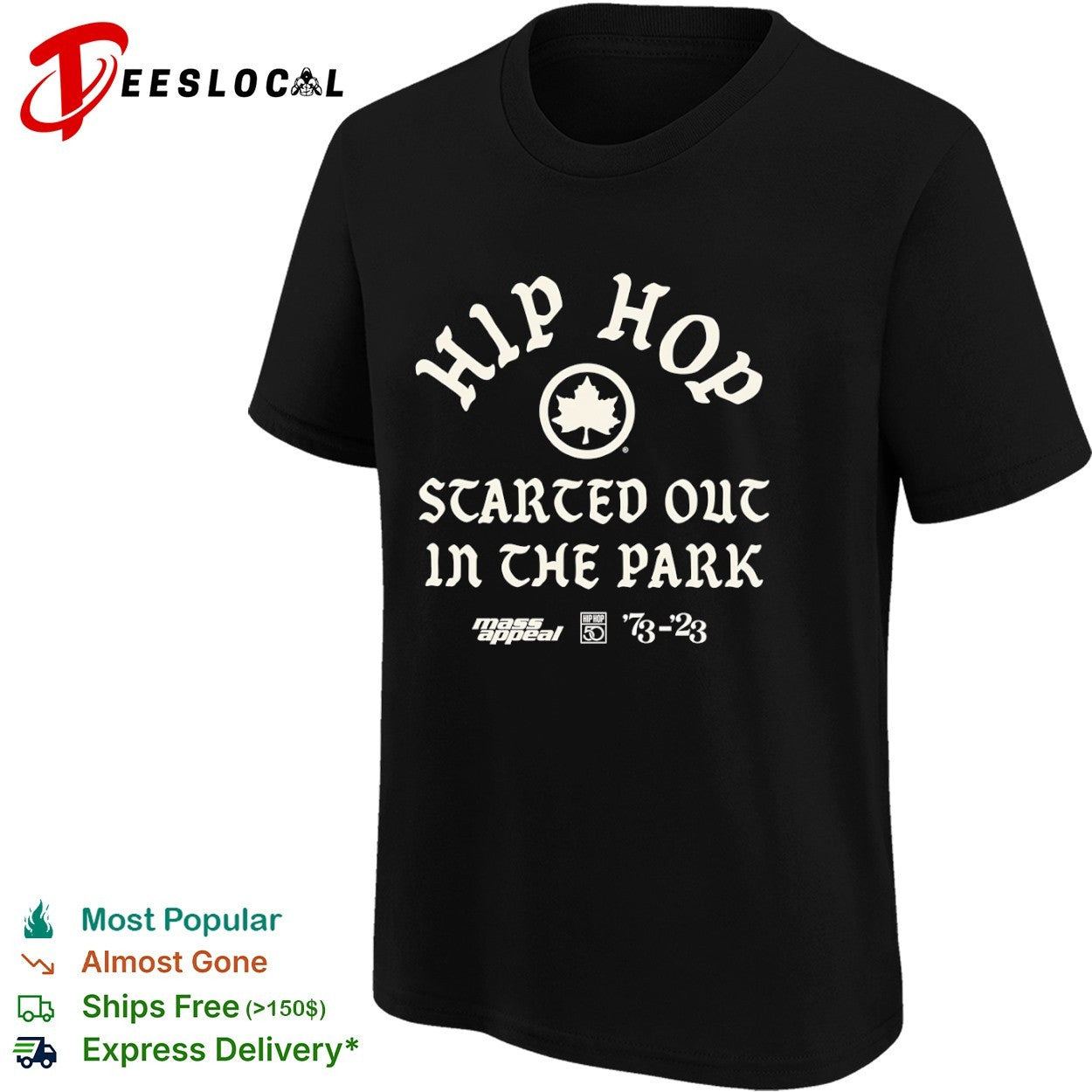 Hip Hop Started Out In The Park Mass Appeal 50th Anniversary shirt