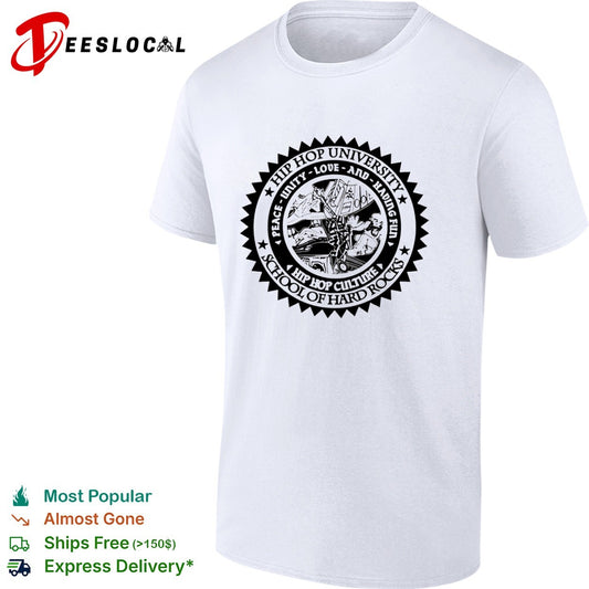 Hip Hop University Peace Unity Love and Having Fun School of Hard Rocks shirt