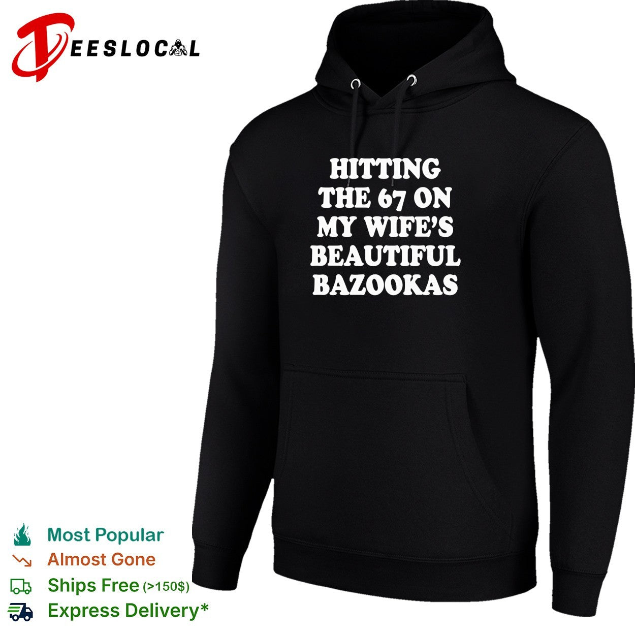 Hitting the 67 on my wife’s beautiful bazookas shirt