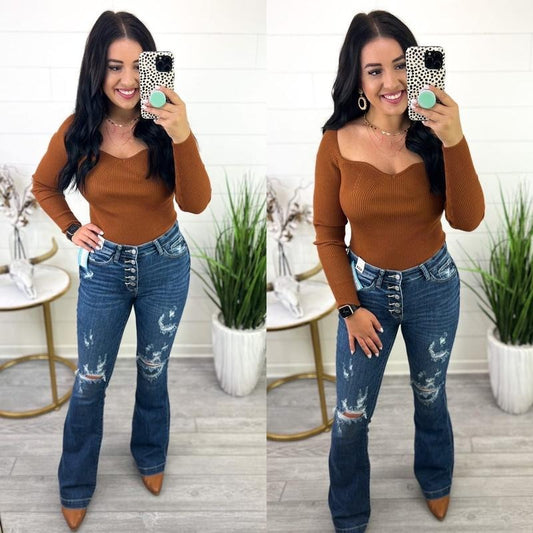 Hold Me Tight Ribbed Bodysuit *Final Sale*