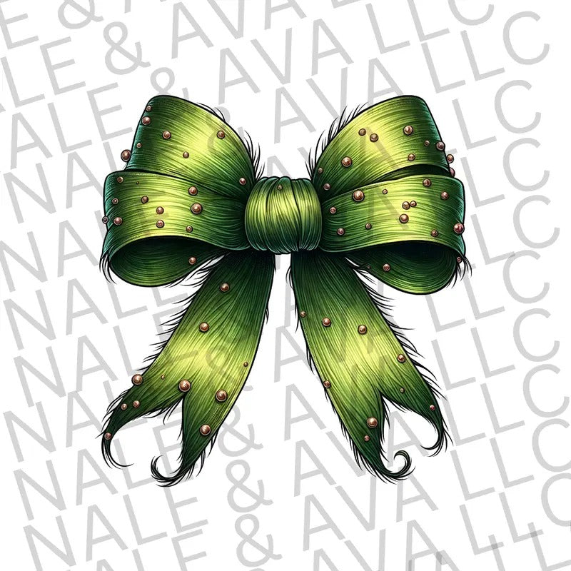 Holiday Bow DTF Transfer ONLY