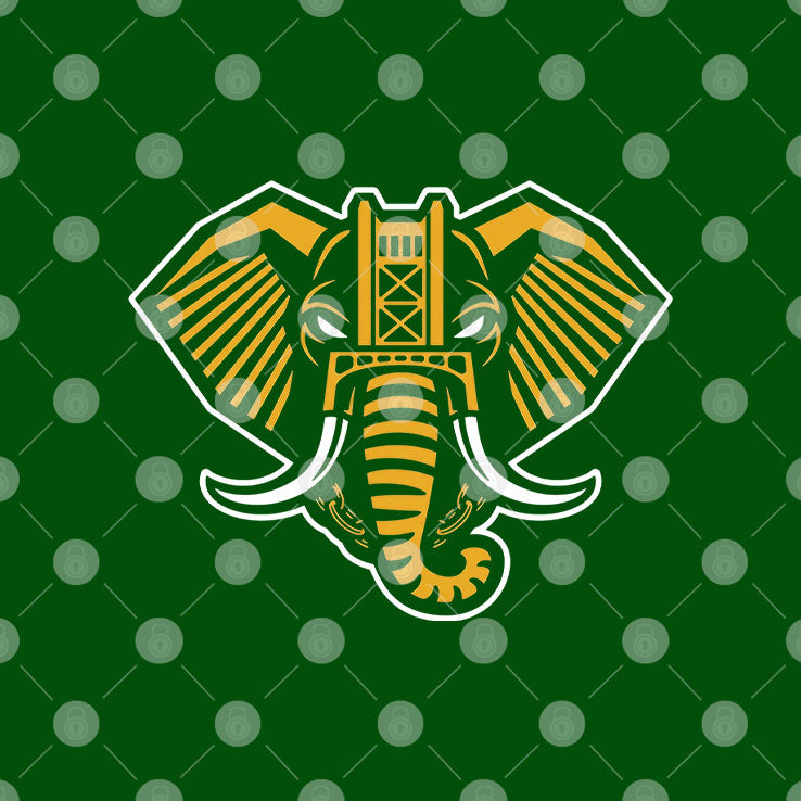 Home Run Elephant Oakland Athletics T Shirt