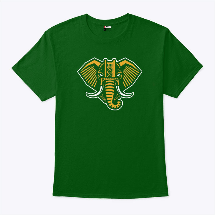 Home Run Elephant Oakland Athletics T Shirt