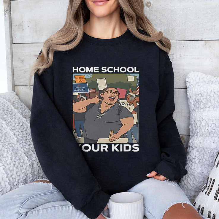 Home School Your Kids Lucy Martinez No Kings Protest T Shirt