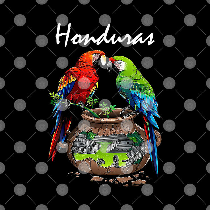 Honduras Parrots And Cultural Landscape Shirt