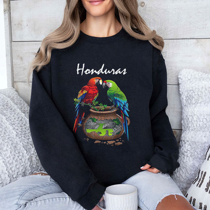Honduras Parrots And Cultural Landscape Shirt