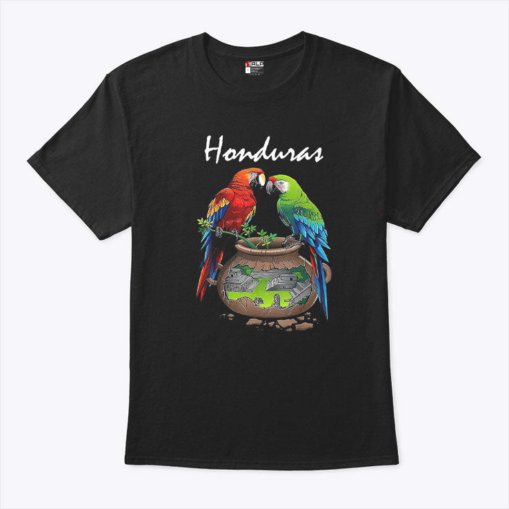 Honduras Parrots And Cultural Landscape Shirt