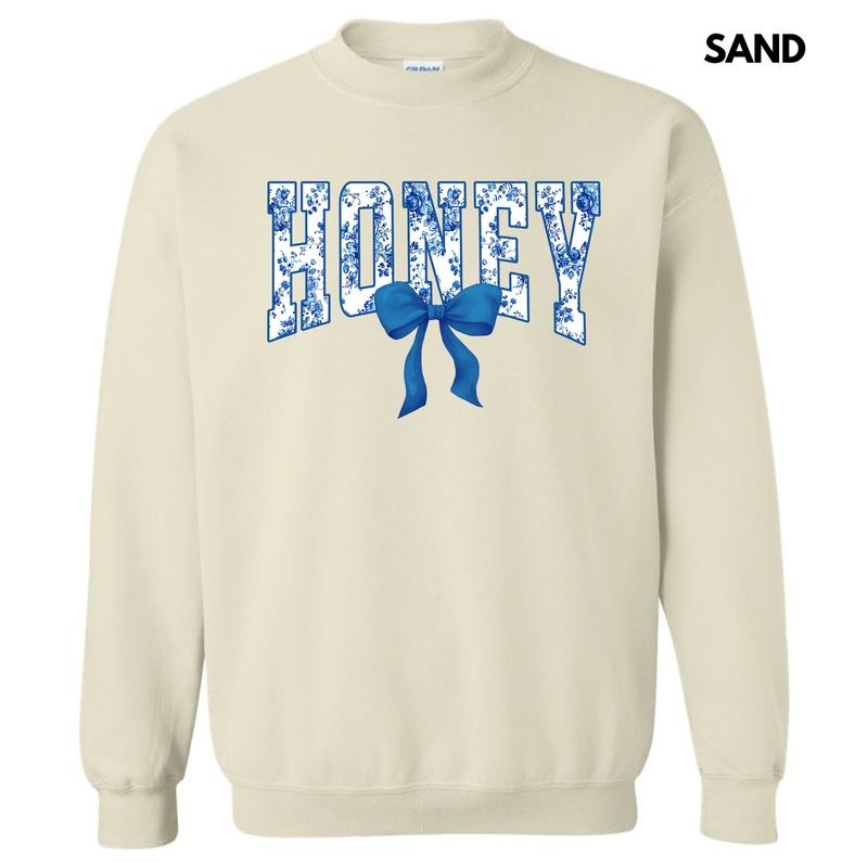 Honey Blue Floral Sweatshirt 'NLB'