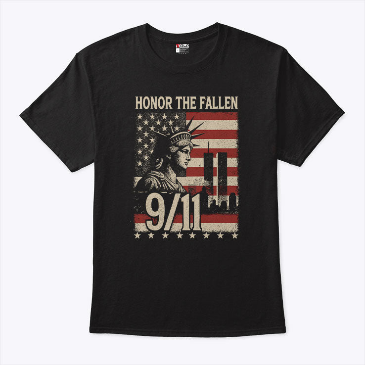 Honor The Fallen September 11 American Flag T Shirt