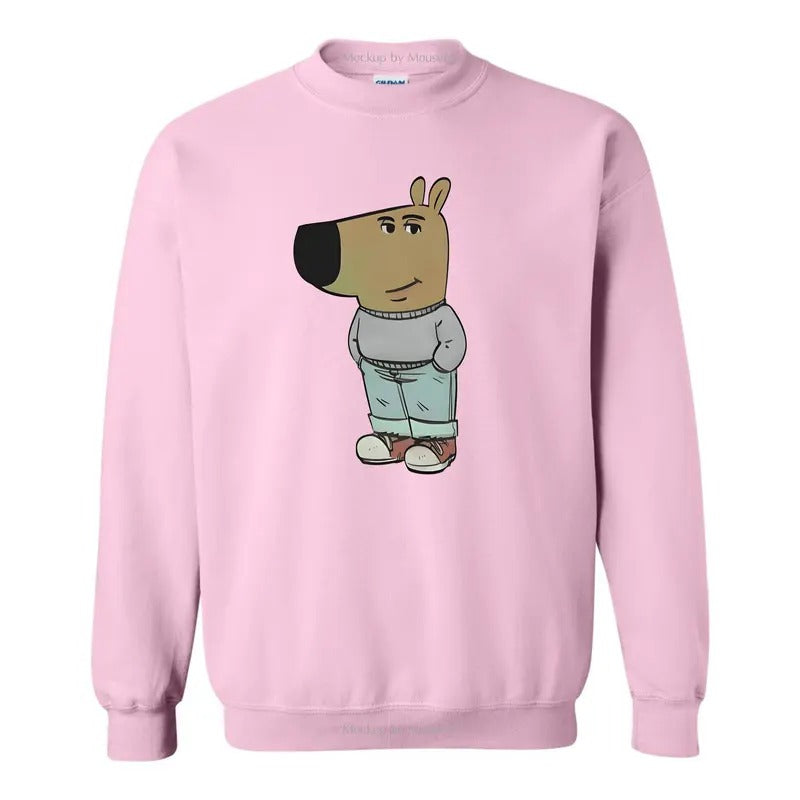 Chill Guy Tshirt/Sweatshirt/Hoodie, Retro Crewneck, Gift For MyFriends, Cotton, Menswear Top