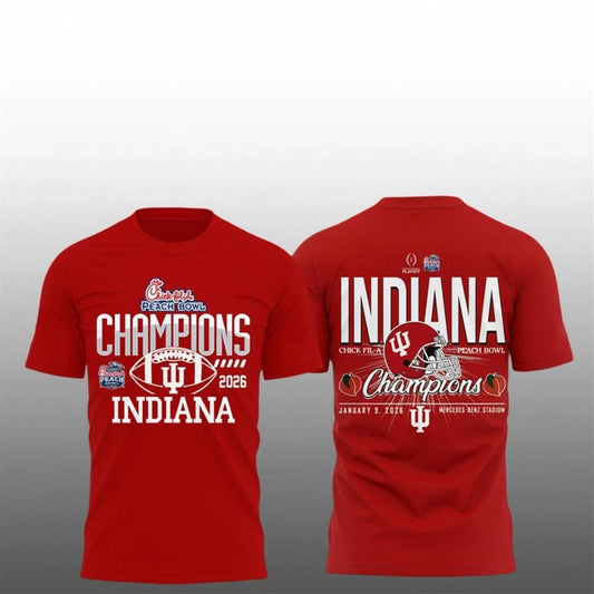 Hoosiers Football 2026 Peach Bowl Champions Shirt