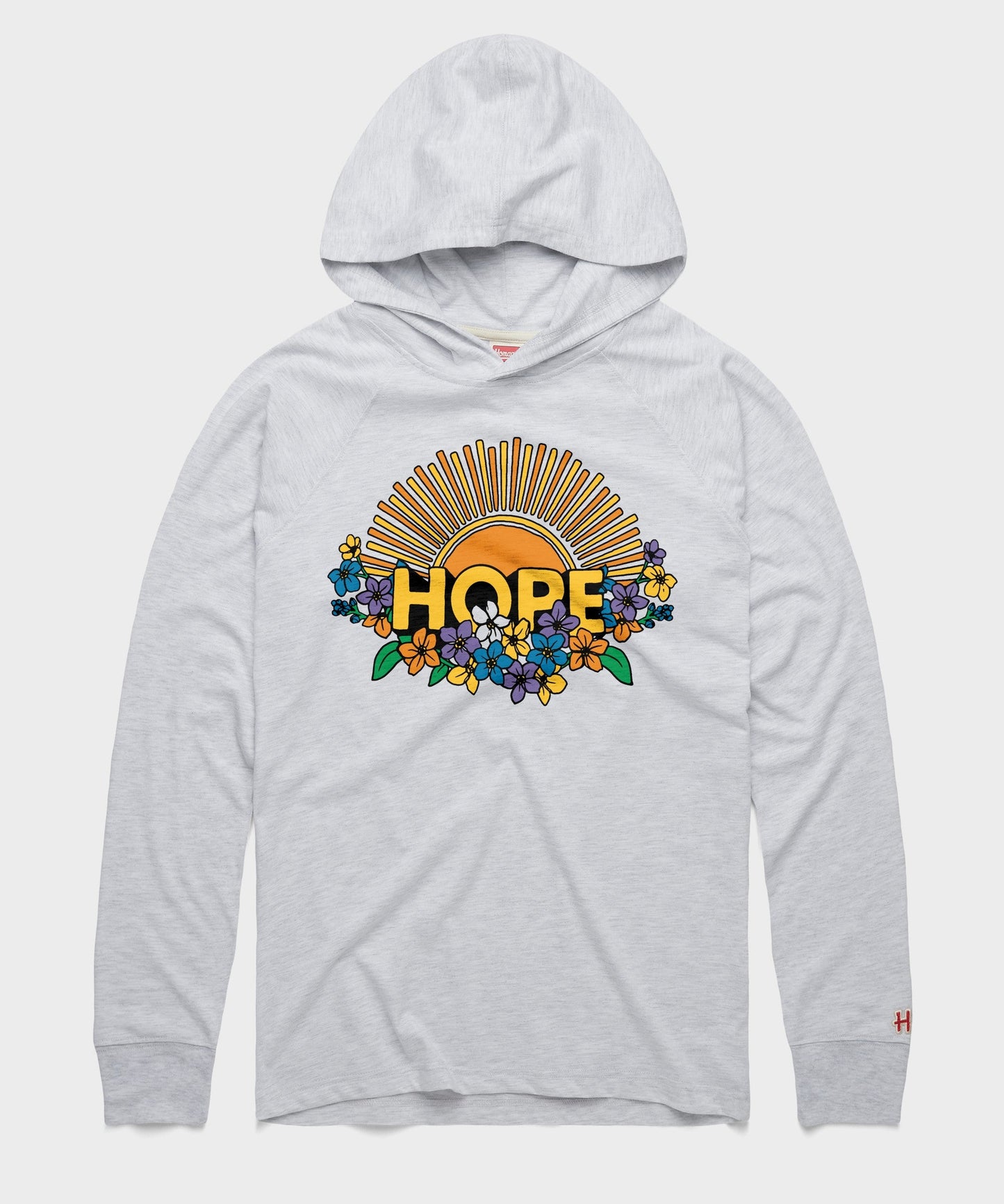 Hope Sun And Flowers Lightweight Hoodie