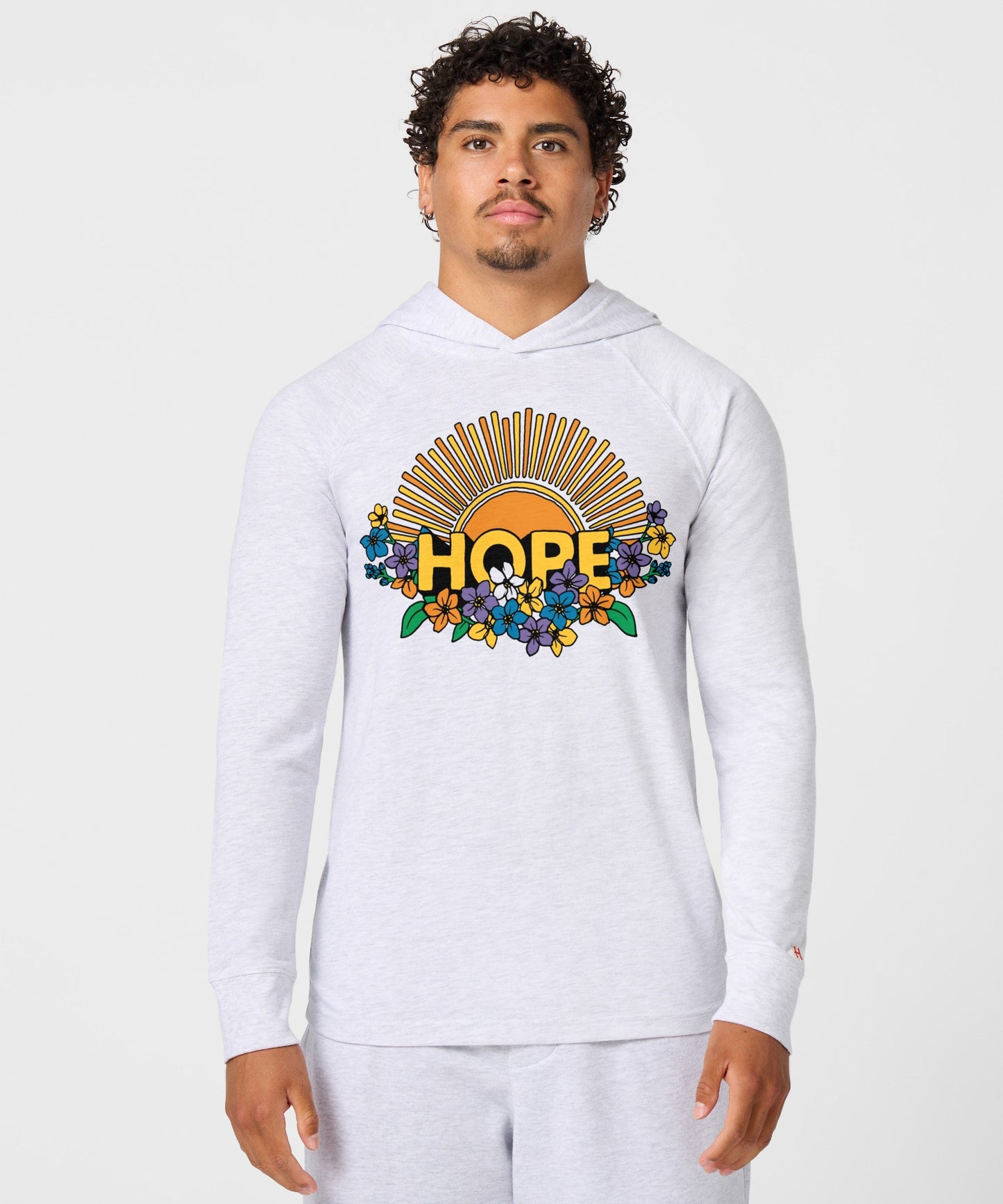Hope Sun And Flowers Lightweight Hoodie