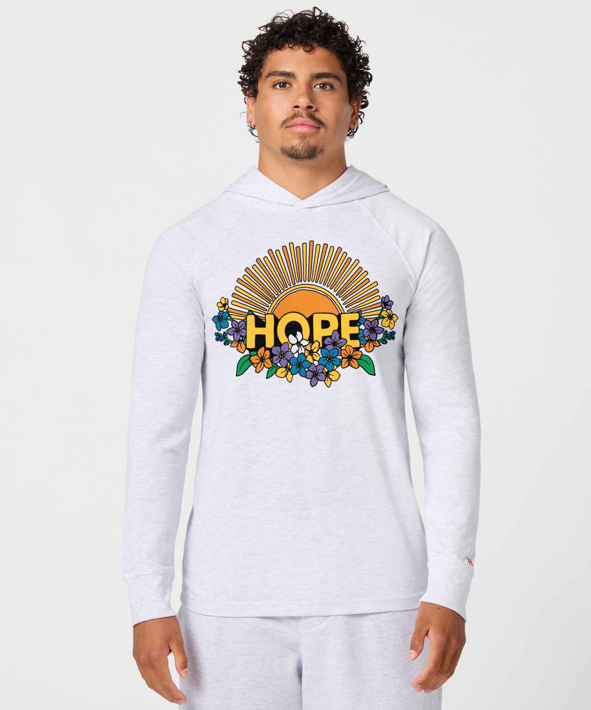 Hope Sun And Flowers Lightweight Hoodie