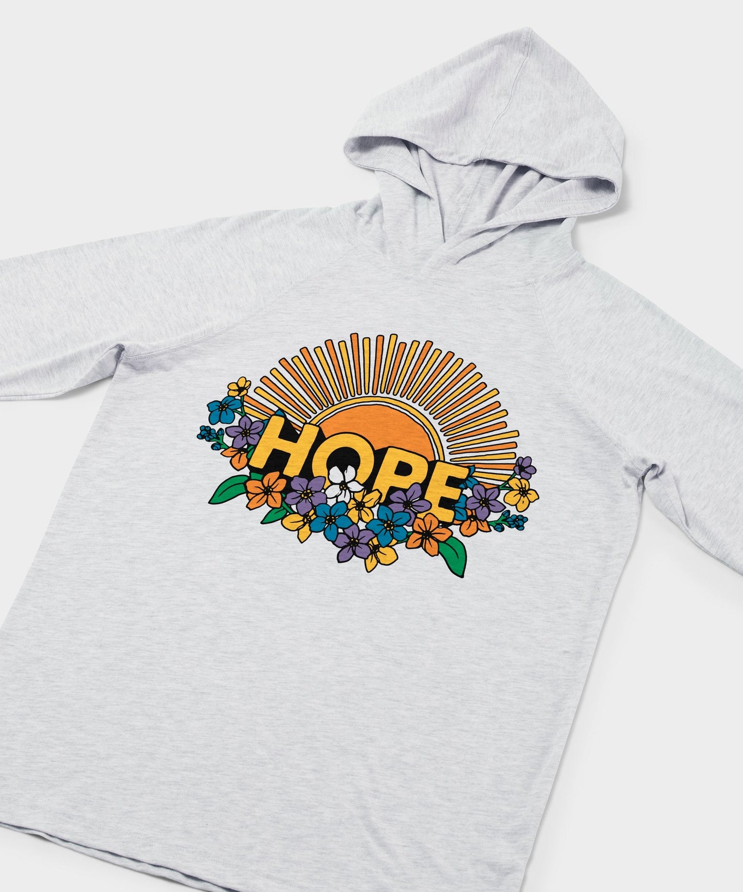 Hope Sun And Flowers Lightweight Hoodie