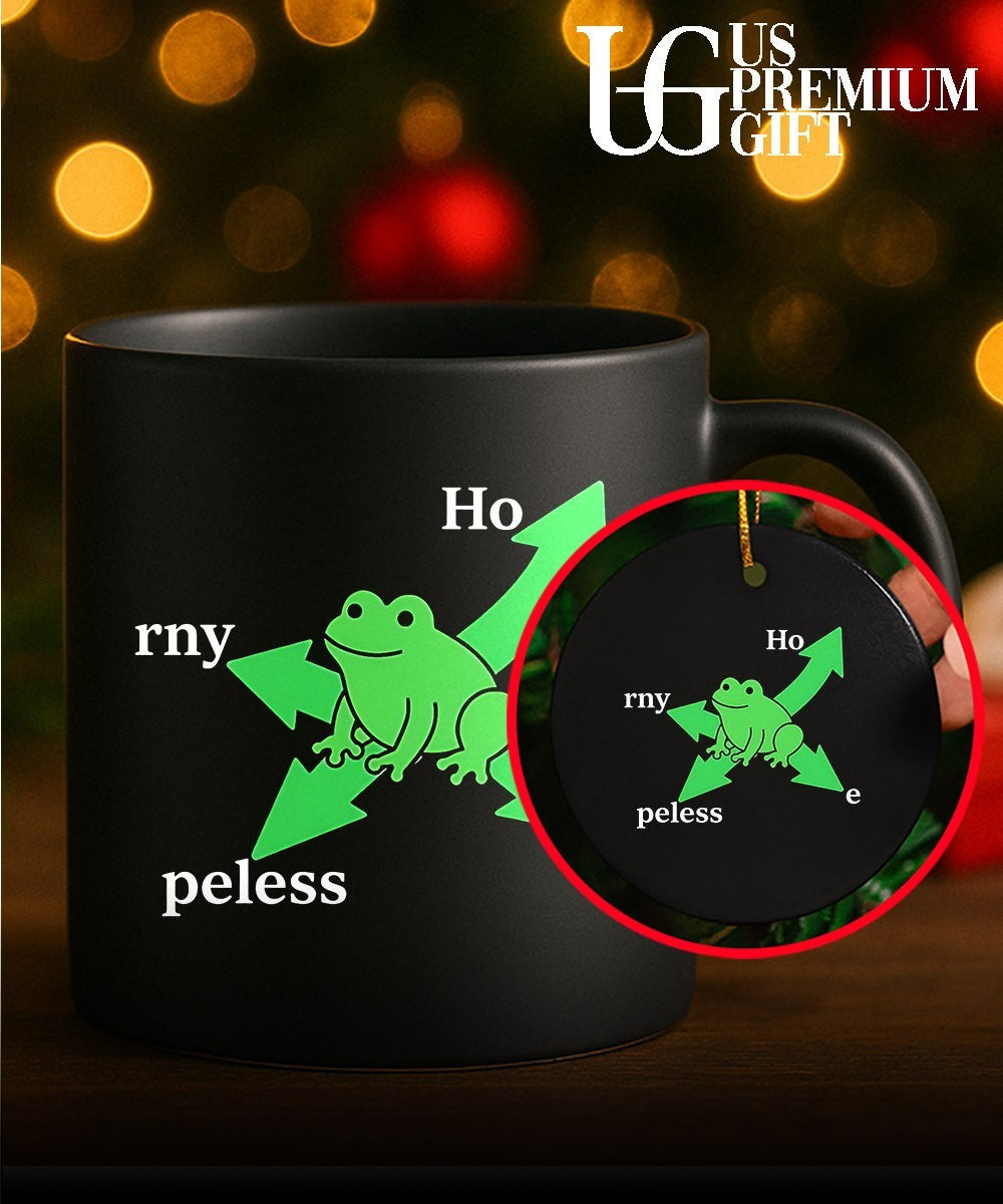 Hopeless horny frog humor pun shirt