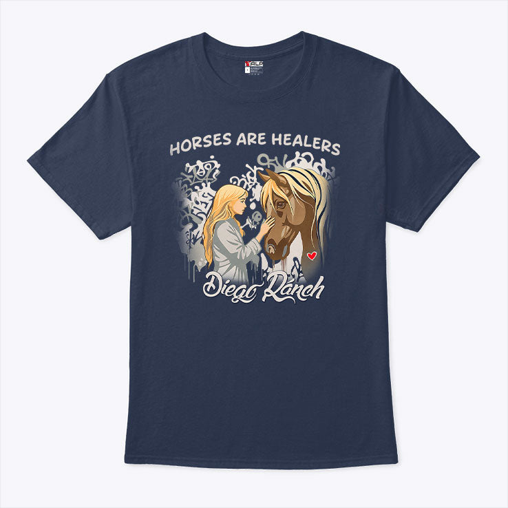 Horses Are Healers Died Ranch Horse Lover T Shirt