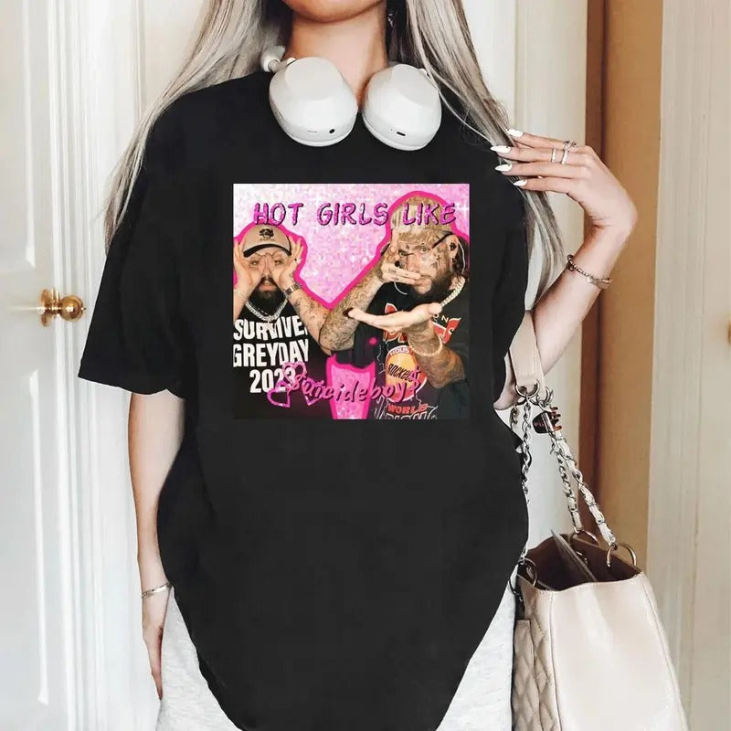 Hot Girls Like SBoys Shirt, Ruby And Scrim Greyday 2024 Tee, Lovely Vintage Shirt, Grey Five Nine Shirt Hoodie Sweatshirt