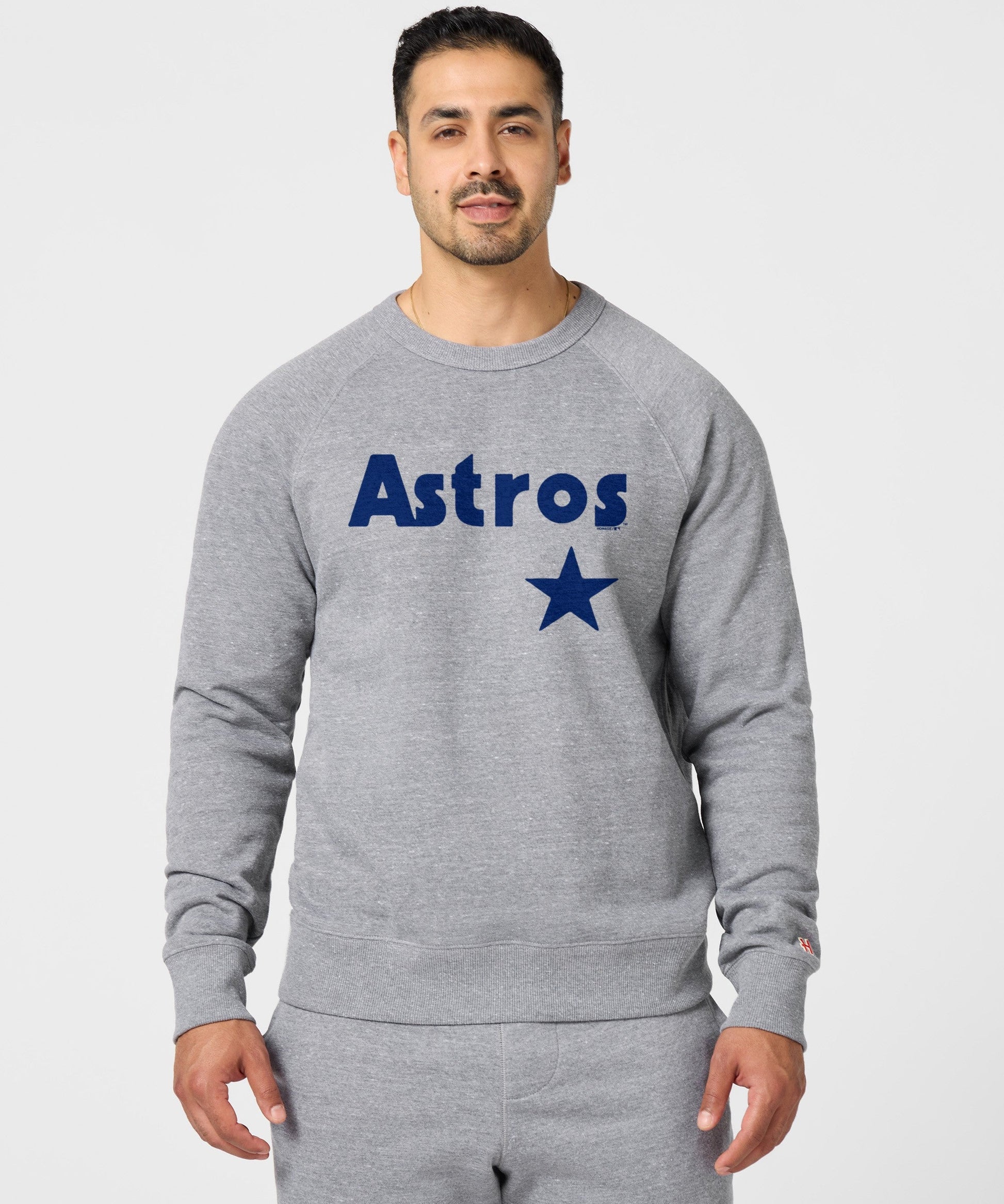 Houston Astros Jersey Logo '80 Crewneck