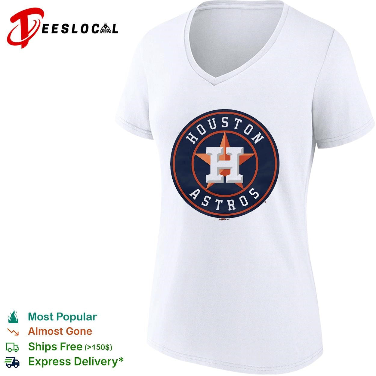 Houston Astros modern circle star H sports logo shirt