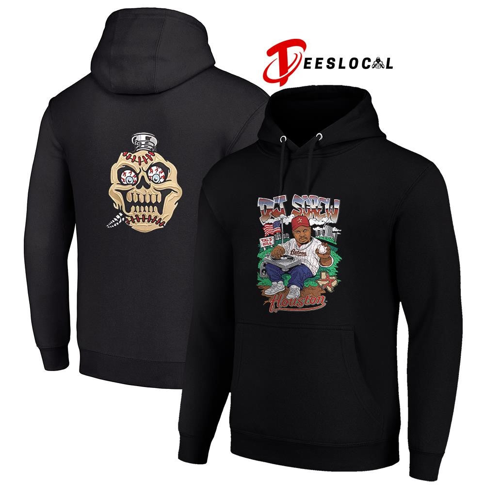 Houston Astros x DJ Screw tal’ hill caricature shirt
