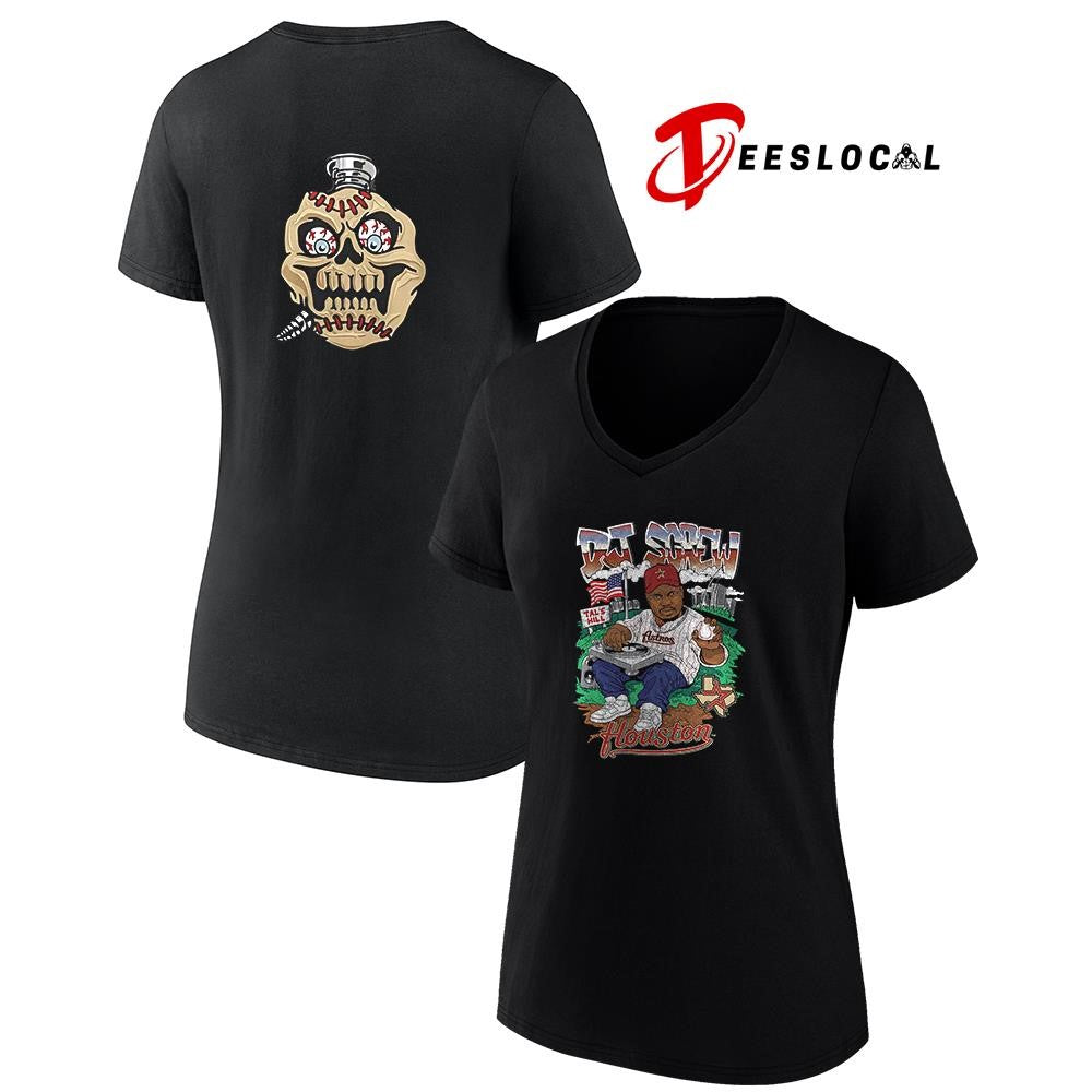 Houston Astros x DJ Screw tal’ hill caricature shirt